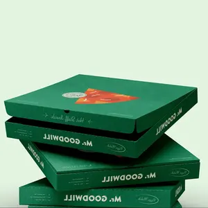 사용자 정의 디자인 인쇄 친환경 접이식 6 8 9 10 12 14 16 18 인치 피자 테이크 아웃 포장 상자