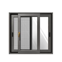 Fenêtre coulissante en alliage d'aluminium à double vitrage, dernière fenêtre à battant en aluminium, prix, conception de cadre de fenêtre en aluminium en Chine