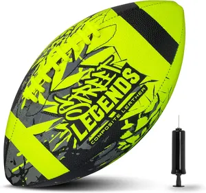 Youth Football for Kids Graffiti Printed Composite Leather Football Training Practicing Recreational Play American Football