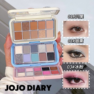 พาเลทอายแชโดว์ <span class=keywords><strong>JOJO</strong></span> DIARY แบบขายส่ง เนื้อชิมเมอร์ 10 สี กันน้ำ น่ารัก - Product Image 4