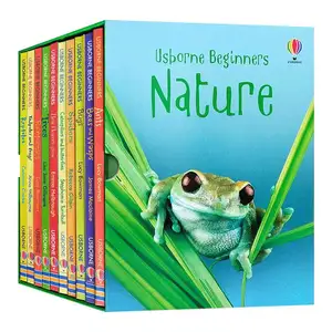 Livros de capa dura Usbome para iniciantes Livros de natureza para colorir Livros para crianças 10 volumes