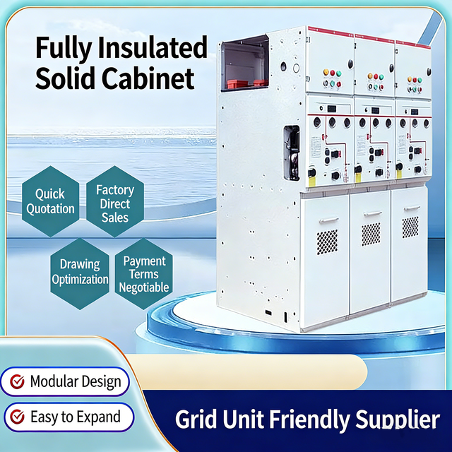 10KV Fully Insulated Stainless Steel Solid Cabinet IP65 1600A High Voltage Outdoor Ring Net Box Eco-Friendly MV&HV Switchgear