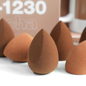 Pinkz 2025 Meilleure Vente Éponge de Maquillage Solide Marron Personnalisée Sans Latex en Polyuréthane Hydrophile pour Cosmétiques et Beauté - Product Image 1