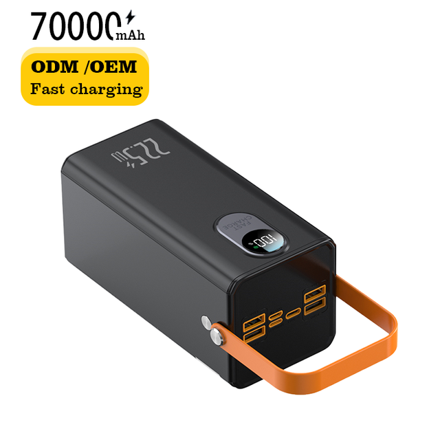 New High Capacity Power Bank 70000mah Backup Battery Portable Charger External Battery Powerbanks 70000 for Outdoor Travel Phone