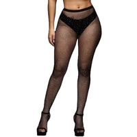 Collants sexy en résille, fins, respirants et à séchage rapide pour femme, couleur unie, blancs, pour soirée