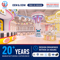 Équipement de terrain de jeux intérieur pour enfants, style parc d'attractions, conception personnalisée, construction en plastique pour les écoles et les centres commerciaux
