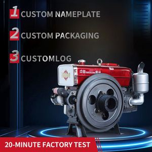 Moteur diesel monocylindre 4 temps refroidi par eau Aokai ZS1100M à démarrage électrique 8-60 CV Euro 3 pour bateau agricole 1,0 L - Product Image 3