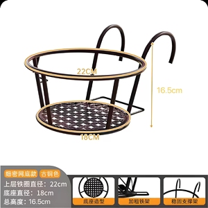 Cesto di fiori appeso per balcone <span class=keywords><strong>in</strong></span> <span class=keywords><strong>ferro</strong></span> <span class=keywords><strong>battuto</strong></span>/ringhiera per piante/portapacchi per porte - Product Image 5