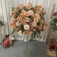 Bola Bunga Artifisial Coklat Kopi Diameter 26 Inci, Dekorasi Pernikahan, Promo Panas IFG