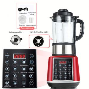 Blender électrique professionnel pour la cuisine, usage domestique, 1,75 L, 1100 W, avec fonction de chauffage sous vide, robot culinaire - Product Image 3