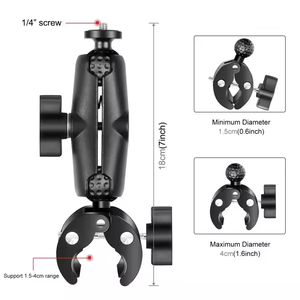 Support de <span class=keywords><strong>fixation</strong></span> Daryoo pour moto, compatible avec les caméras <span class=keywords><strong>GoPro</strong></span> et autres caméras d'action - Product Image 1