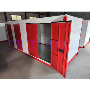 Materiale d'acciaio prefabbricato assemblare contenitori mobili pieghevoli impilabili unità di stoccaggio portatili - Product Image 2