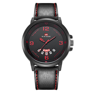 Mens Quartz Watch Leather Strap Classic Business Fashion Wristwatch Waterproof Minimalist Design - Product Image 3