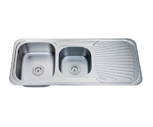 Fregaderos de cocina de acero inoxidable, cuenco clásico grande, cuenco triple, fregadero de cocina - Product Image 2