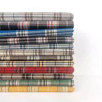 Tissu en lin tricoté teint en fil léger uni pour robe, ornement personnel, nappe, serviette de canapé, doublure de tapisserie, sac personnalisé