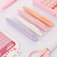 Mini stylo de poche mignon Portable Macaron Press Gel Pen avec noyau d'eau à séchage rapide Neutral Short Fat Small Macaron Press