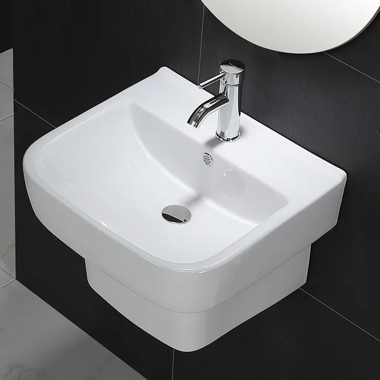 Mới gốm Sinks phong cách Châu Âu phòng tắm rửa lưu vực độc đáo bệ rửa lưu vực freestanding tường nhỏ treo núi bồn rửa