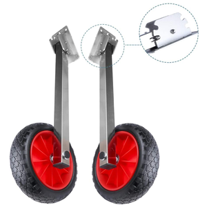 Anshun Heavy Duty Aluminum Alloy <strong>Dinghy</strong> Launching <strong>Wheels</strong> for Inflatable Boats - Product Image 5