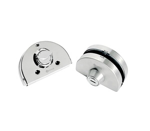 Serrure de porte centrale en acier inoxydable, <span class=keywords><strong>double</strong></span> face en <span class=keywords><strong>verre</strong></span> coulissant, fournisseur d'usine - Product Image 1