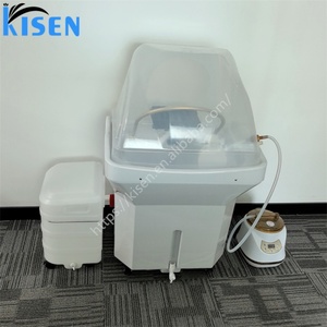 Lavabo Multifuncional para Spa Capilar Kisen - Lavabo Eléctrico con Hidroterapia en Cascada, Tanque de Agua de 60L, Tanque de Aguas Residuales de 18L - Product Image 5