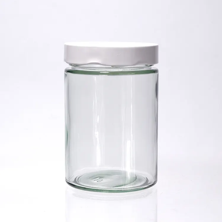 Frasco de vidro vazio para molho de mel e geléia, 150ml e 180ml redondo, com geleia de mel e picles