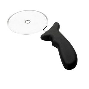 Tagliapizza con lama in acciaio inossidabile e manico nero per un facile taglio della pizza - Product Image 1