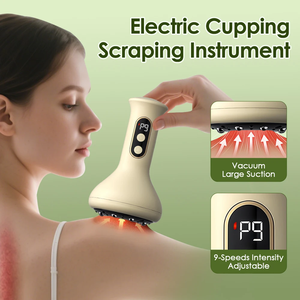 <span class=keywords><strong>Ventouse</strong></span> électrique masseur corporel sous vide lumière rouge chauffage combustion des graisses Guasha <span class=keywords><strong>Cellulite</strong></span> 9 niveaux Massage par inhalation - Product Image 4