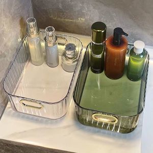 Contenitore Multiuso Rettangolare per Snack, Oggetti Vari, Gioielli e Cosmetici, Finitura Trasparente, Stile Moderno, Lussuosa Scatola Portaoggetti da Scrivania - Product Image 2