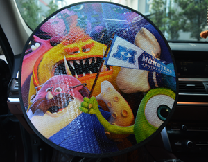 130*60 سنتيمتر تخصيص الملونة فقاعة PE الشمس الظل أنيمي تصميم الأزياء واقية من الأشعة فوق البنفسجية مظلة السيارات - Product Image 3