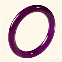 Bracelet jonc en agate violette naturelle pour femme, poli à la main, jonc en jade lisse, bijou en pierre précieuse de guérison, cadeau, vente en gros