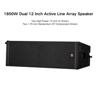 Double enceinte active bidirectionnelle de 12 pouces pour l'extérieur, étanche, 1800W Line Array Enceintes professionnelles Line Array