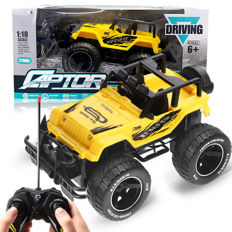 Caja de ventana/batería propia de jeep amarillo de 19 cm