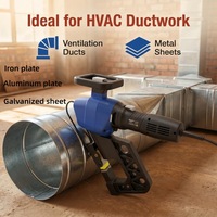 Machine à riveter électrique portable sans rivets 1,4 kW 220 V pour la fixation de brides TDC de conduits CVC, pour tôles de 1,5 à 3,5 mm