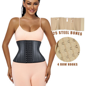 <span class=keywords><strong>Corset</strong></span> <span class=keywords><strong>amincissant</strong></span> pour la taille des femmes avec logo personnalisé <span class=keywords><strong>Corset</strong></span> sous le buste ferme 25 os en acier Latex Cincher court pour torse Entraîneur <span class=keywords><strong>amincissant</strong></span> pour la taille - Product Image 1