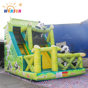 Gran adultos niños parque infantil temático Blow Up Slide Panda PVC inflable seco tobogán - Product Image 5