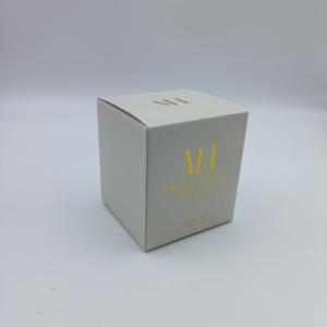 Caixa De Vela De Impressão Personalizada Ecológica com Folha De Ouro Metálica Caixa De Embalagem De Papelão Impresso Com Bandeja - Product Image 2