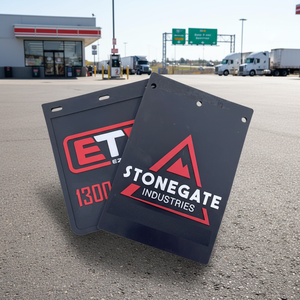 قطع غيار هيكل الشاحنة الثقيلة واقي رفرف الطين المتين للشاحنة/مقطورة دفقة واقيات الطين المطاطية مع شعار اللوحات الطين المطاط - Product Image 1