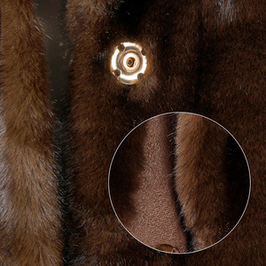 <span class=keywords><strong>Cappotto</strong></span> invernale da donna lungo in <span class=keywords><strong>pelliccia</strong></span> sintetica con collo caldo <span class=keywords><strong>e</strong></span> design a tre bottoni. - Product Image 4