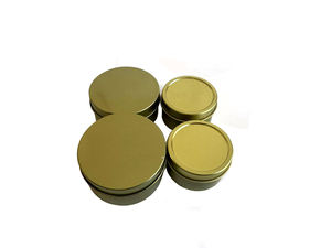 Barattoli per Candele in Latta Lucida da 8oz con Coperchio in Due Pezzi, Disponibili in Nero, Bianco e Oro, per Adesivi, Conservazione Candele e Piccoli Ornamenti - Product Image 2