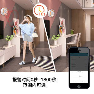 Sensor de alarma de sonido y luz inteligente WiFi, control por aplicación Zigbee, material plástico alimentado por batería para seguridad del hogar - Product Image 5