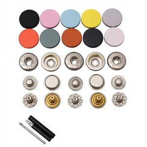 Botón de Presión Redondo de Metal Colorido, Herramienta <span class=keywords><strong>Mágica</strong></span> Oculta Sin Costuras, Herramienta de Instalación Tipo Presión Madre-Hijo, China - Product Image 4