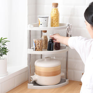 <span class=keywords><strong>Estante</strong></span> Organizador de Especias de Cocina Triangular Multifuncional de 3 Niveles, <span class=keywords><strong>Estante</strong></span> de Almacenamiento de Plástico <span class=keywords><strong>para</strong></span> Esquina - Product Image 6