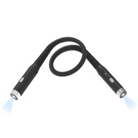 Lampe de lecture rechargeable pour le cou Lampe de lecture à LED mains libres pour chevet, camping, voyage, conception de soins oculaires à 3 niveaux de luminosité