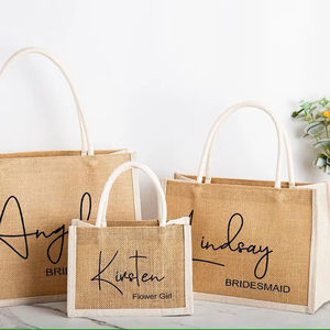 Sacs fourre-tout personnalisés imprimés directement en usine, réutilisables avec poche et logo du sac - Product Image 6