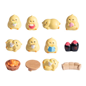 ดีพี แฮปปี้ ชิคชุดเฟอร์นิเจอร์จิ๋วเรซิ่นตกแต่งบ้านตุ๊กตาสำหรับห้องเด็กเครื่องประดับตั้งโต๊ะ - Product Image 5