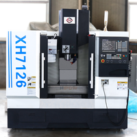 Centre d'usinage CNC vertical mini 4 axes GSK XH7126, fraiseuse CNC robuste universelle simple BT40 haute précision 3,7 kW