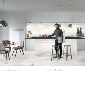 กระเบื้องเซรามิกขนาดใหญ่ 1200x2400 มม. ลายหินอ่อนอิตาลีสีน้ำเงิน สำหรับตกแต่งผนังและพื้นอย่างหรูหรา ผลิตจากหินเผาพอร์ซเลน - Product Image 5