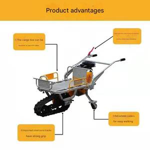 Small Agricultural Climbing Vehicle Single Track Transport Chicken Bus Rural Wood Field Greenhouses Mountain <b>Farm</b> <b>Trailers</b> - Product Image 2