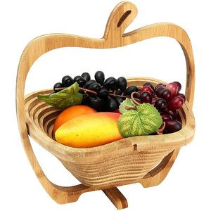 Custom-made <b>bamboo</b> foldable fruit <b>baskets</b>, kitchen drain <b>baskets</b>, handicraft <b>bamboo</b> <b>baskets</b>, multi-functional home storage - Product Image 2