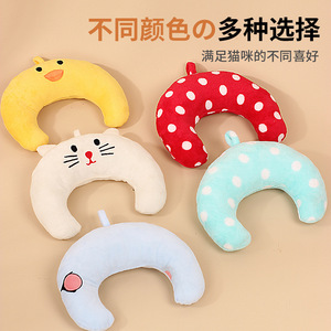 Little Yellow Chick Plush Neck Pillow For Cats Pet <b>Bed</b> Support Cushion Soft PP Cotton <b>Comfortable</b> Sleep Companion - Product Image 5